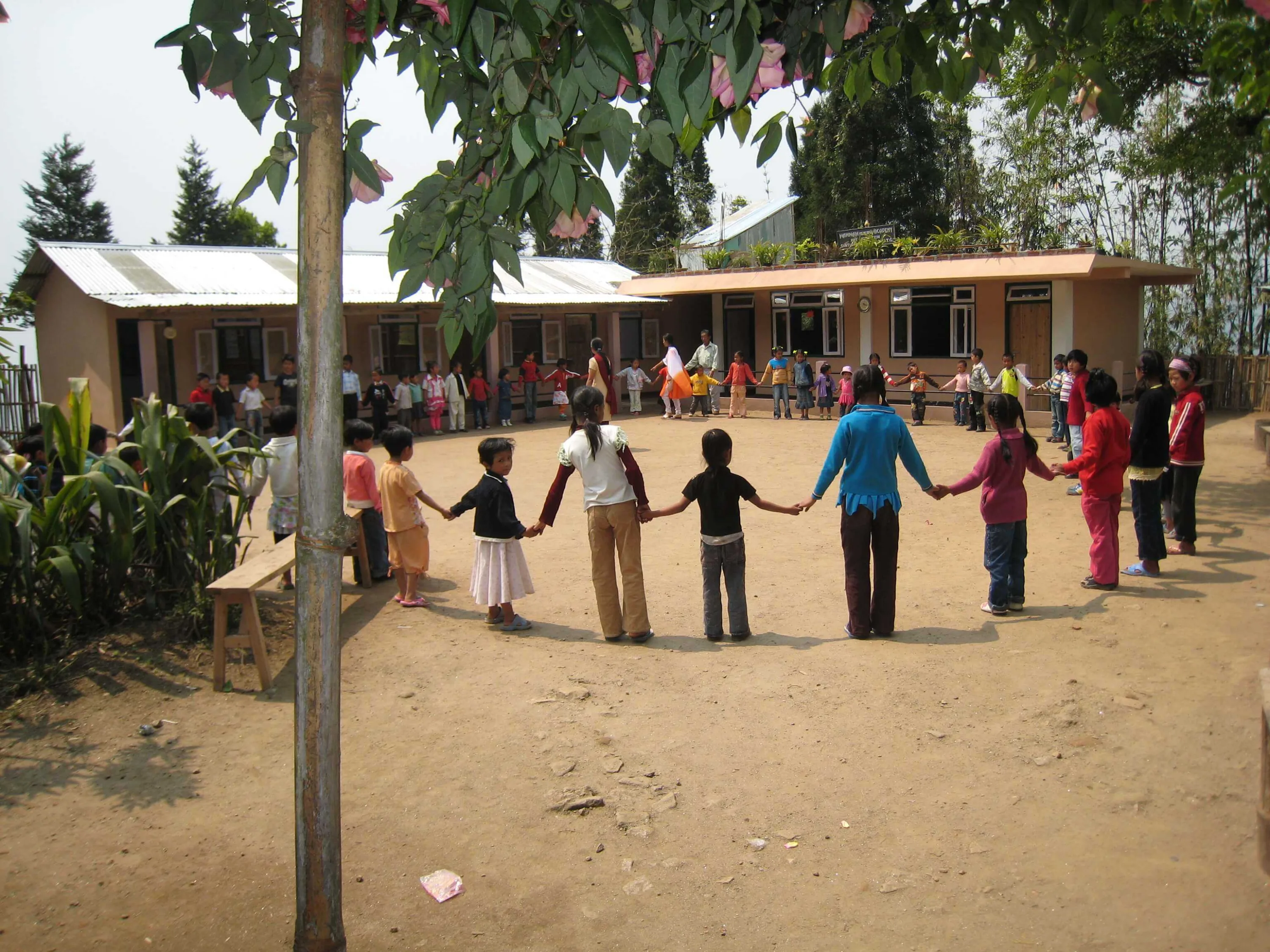 Getting ready to sing